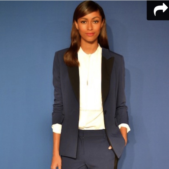 🆕 3.1 Philip Lim for Target Tuxedo Blazer Blue Black XL Women's - Picture 16 of 16